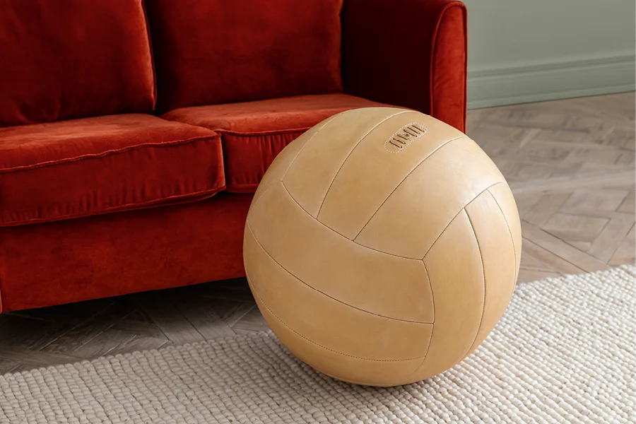 Wohnwelten Ledersitzball 1954 Cognac Wohnwelten Ledersitzball 1954 Cognac